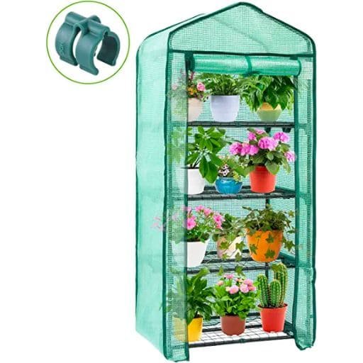 Estantería De Acero Para Invernadero - 4 Niveles, 1m X 0.9m X 0.3m